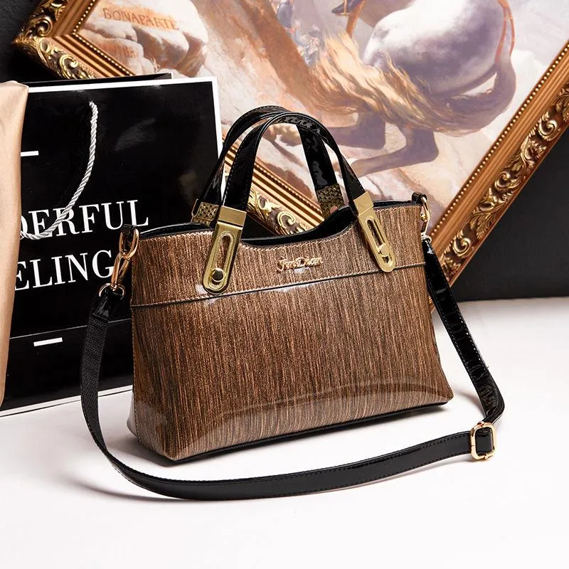 Luxury Women Leather Handbags Crossbody Bag High Quality Patent Leather Ladies Shoulder Bag Tote
