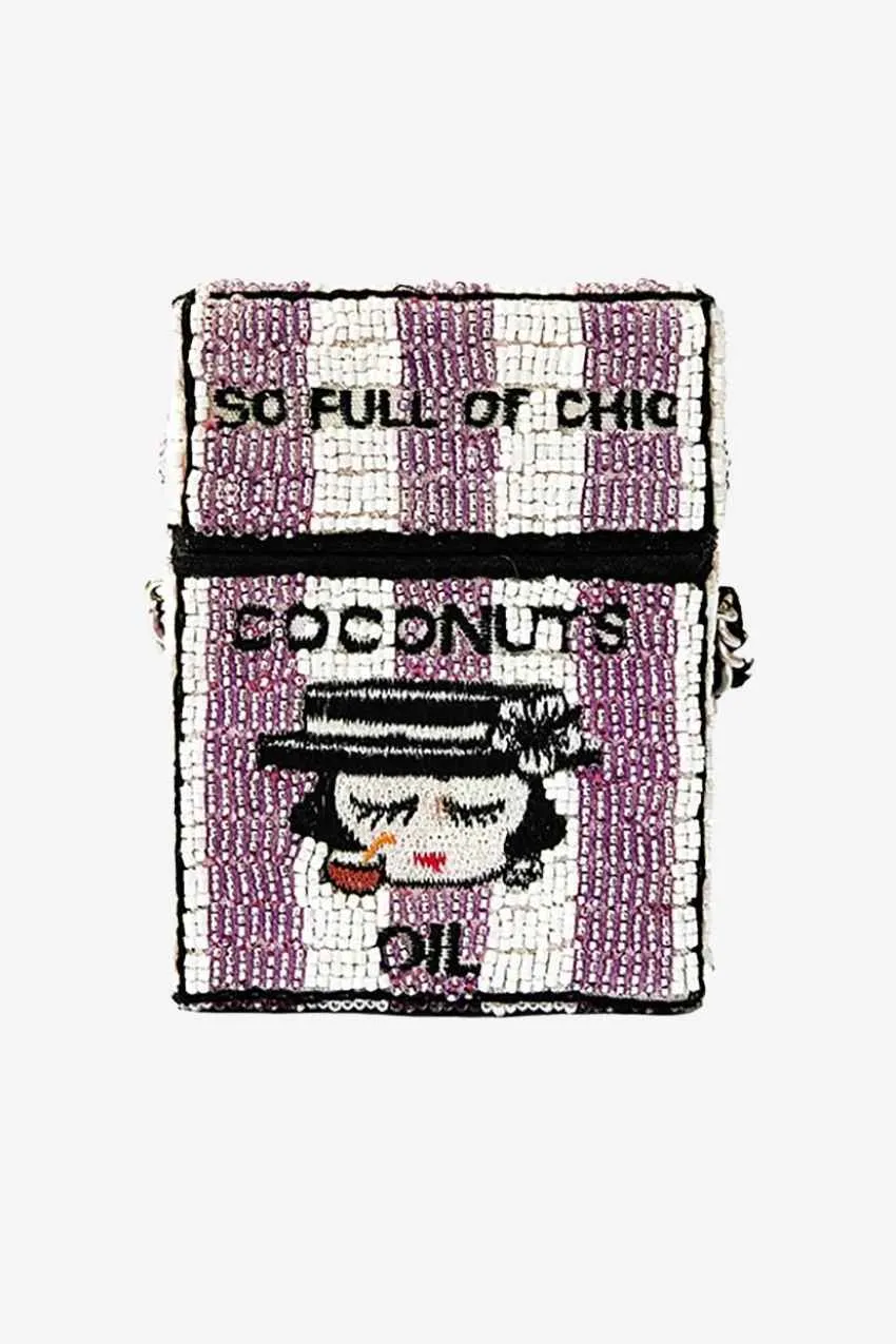 Mini Box Crossbody Bag "So Full Of Chic" Coconut Oil