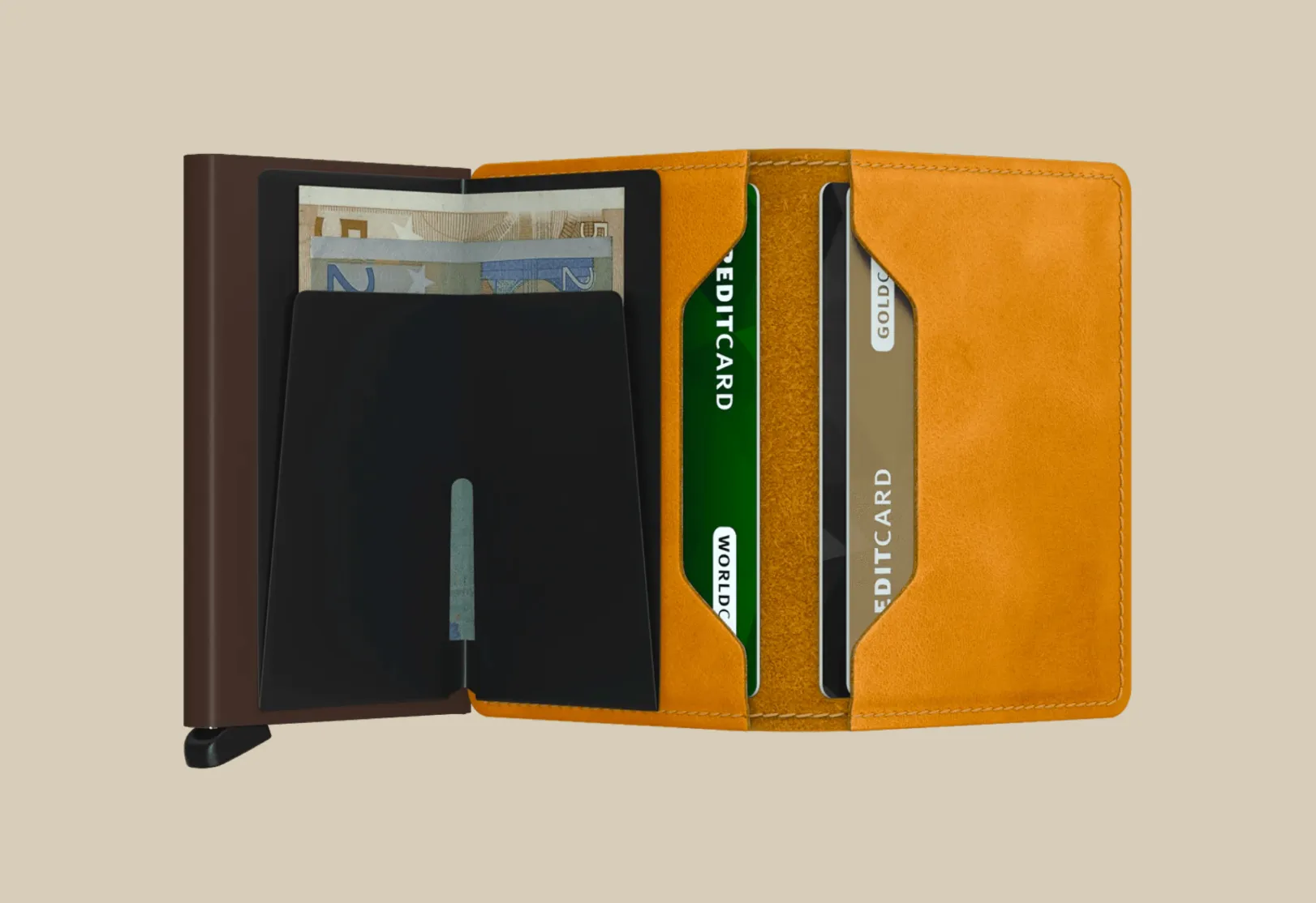 Miniwallet in Vintage Ochre