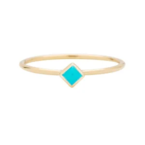 métier / turquoise stacking ring