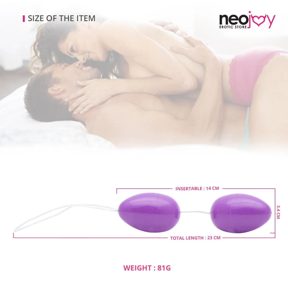 Neojoy Drop Balls - Geisha Balls for Pelvic Training - Exercise Weights Bladder