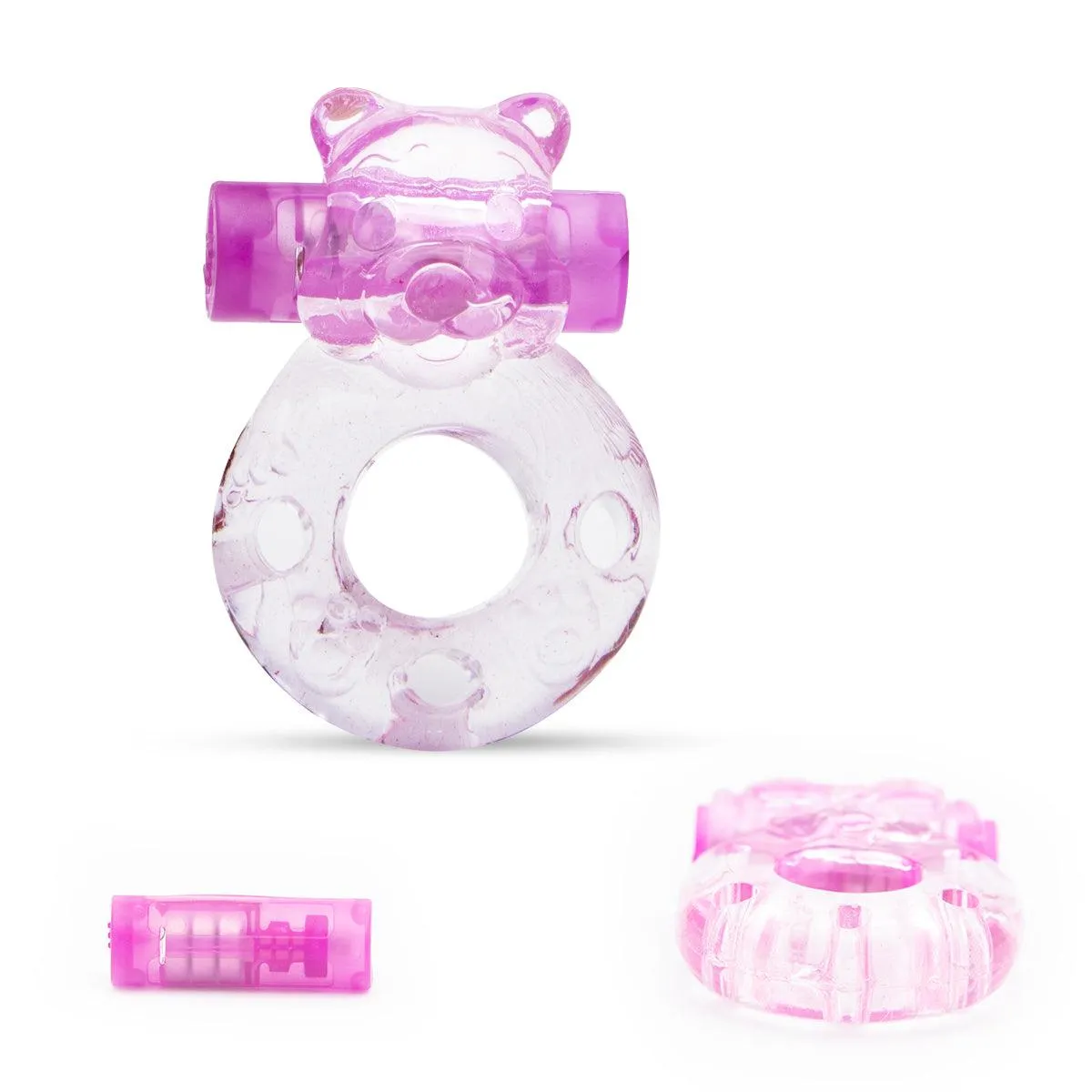 Neojoy Jelly Cock Ring for Enhanced Erection Clitoral Bullet Vibrator - 3.5cm