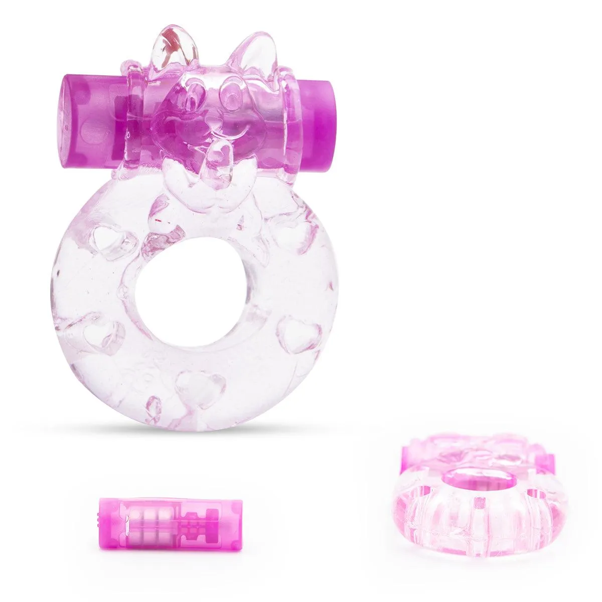 Neojoy Jelly Cock Ring for Enhanced Erection Clitoral Bullet Vibrator - 3.5cm