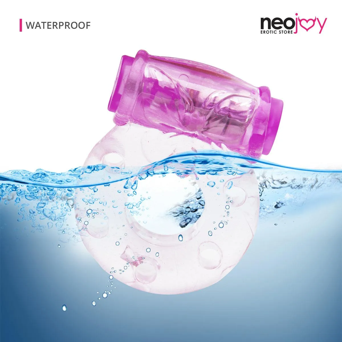 Neojoy Jelly Cock Ring for Enhanced Erection Clitoral Bullet Vibrator - 3.5cm