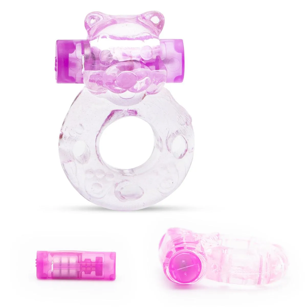 Neojoy Jelly Cock Ring for Enhanced Erection Clitoral Bullet Vibrator - 3.5cm