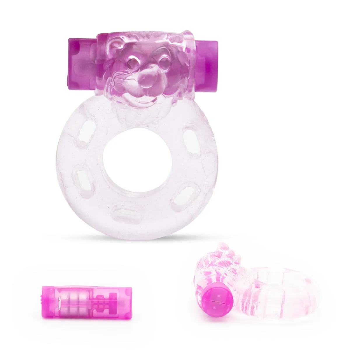 Neojoy Jelly Cock Ring for Enhanced Erection Clitoral Bullet Vibrator - 3.5cm