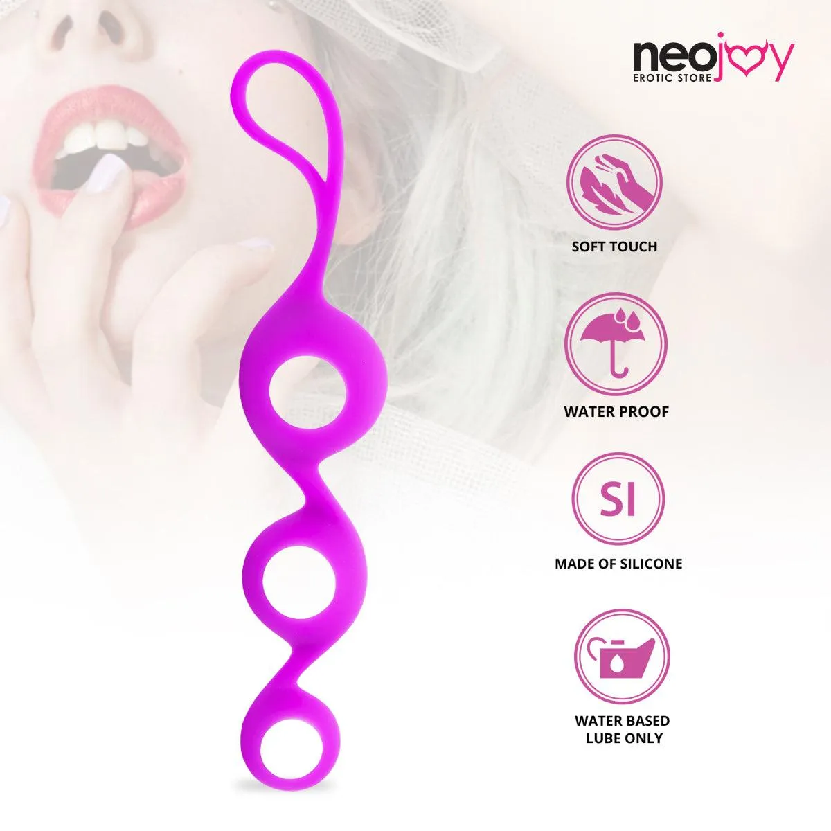 Neojoy Kegel Balls Triple - Silicone Geisha Balls Pelvic Training