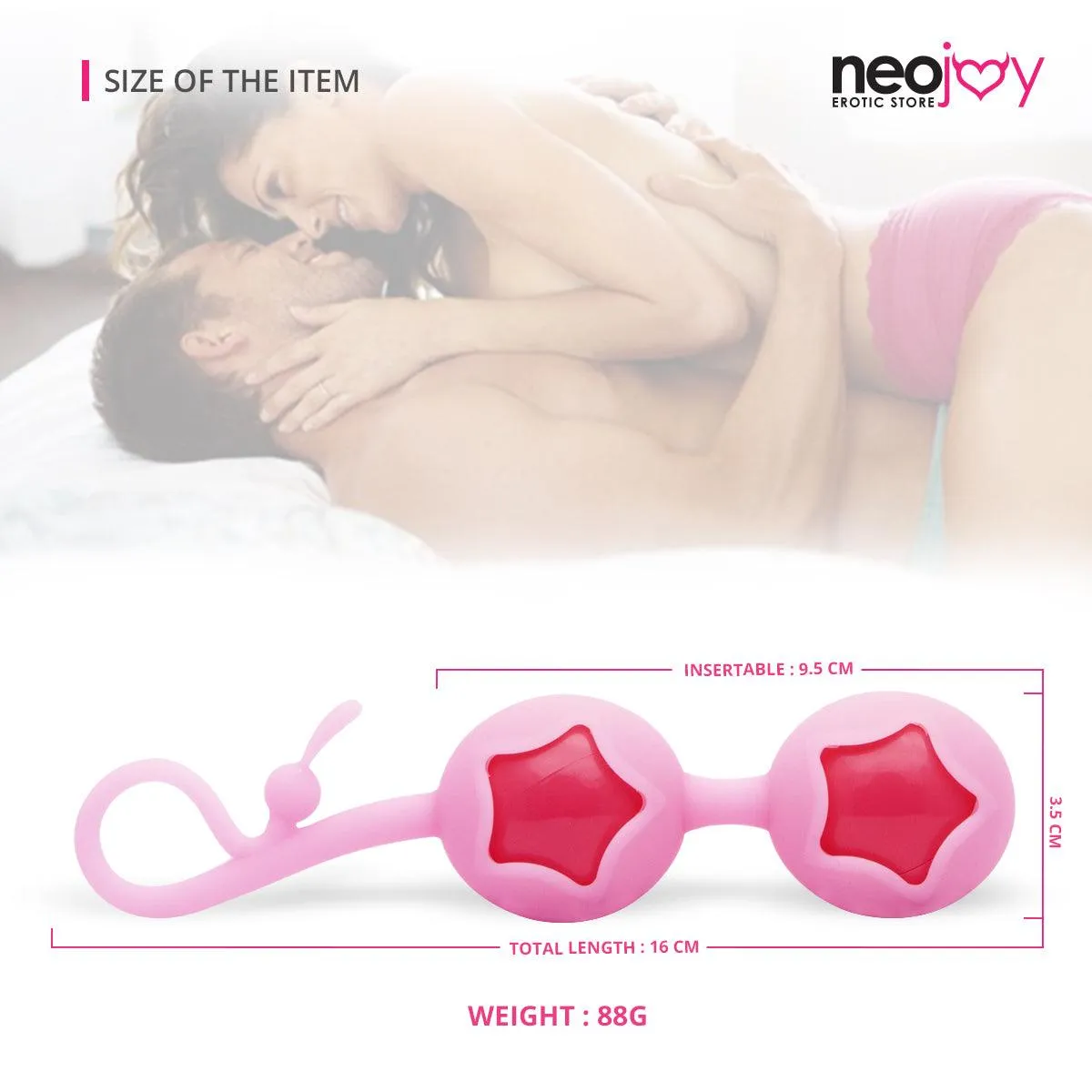 Neojoy Kegel Star Geisha Balls for Pelvic Training - Exercise Weights Toy