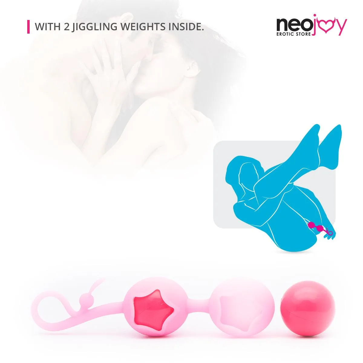 Neojoy Kegel Star Geisha Balls for Pelvic Training - Exercise Weights Toy