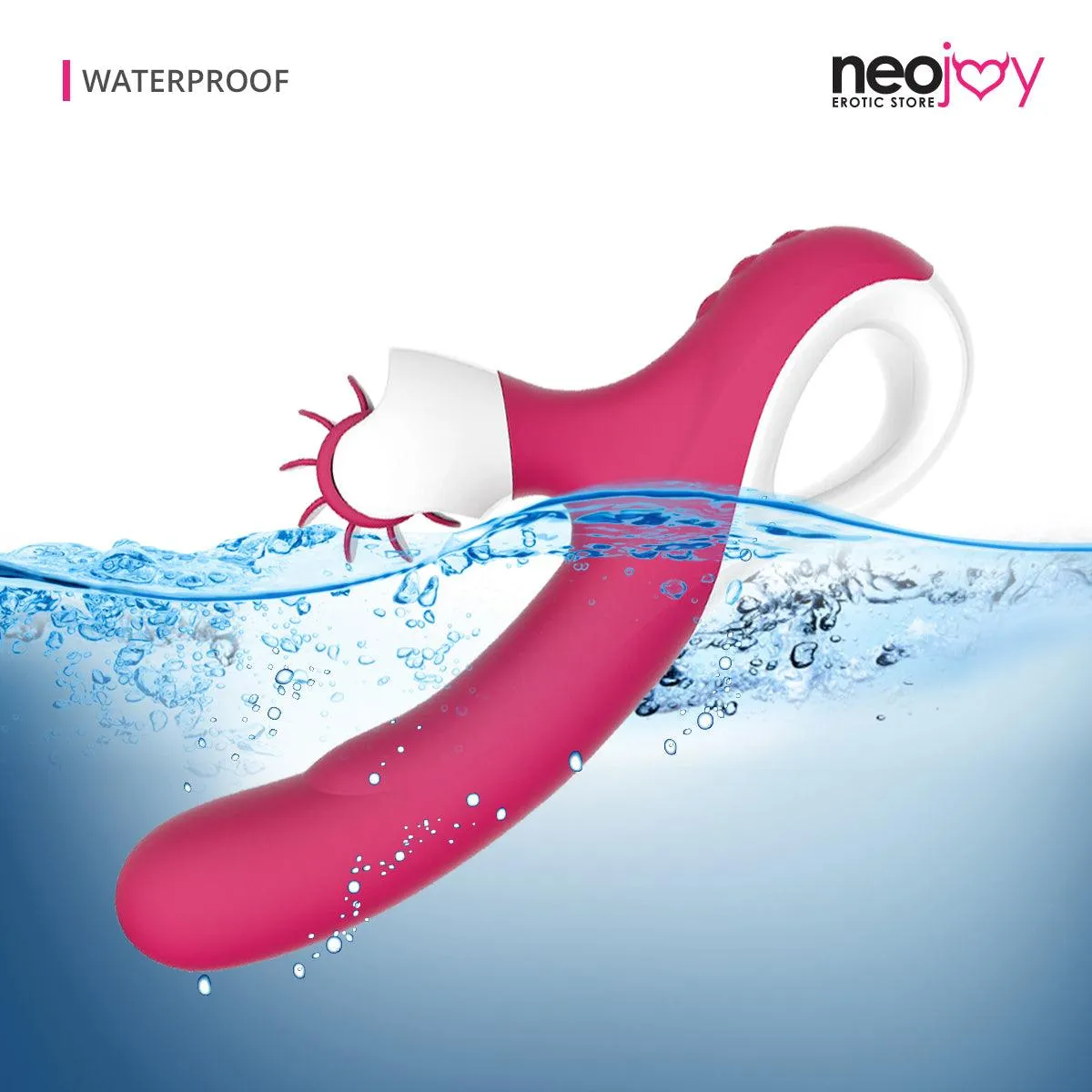 Neojoy Rabbit Dual Wheel Vibrator G-Spot Clitoral Stimulation Multi-Vibration
