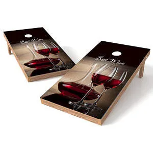Official 2x4 Red Wine Cornhole Game