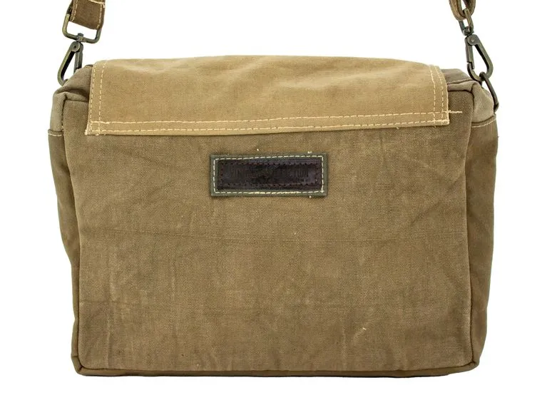 Peace Flag Recycled Military Tent Crossbody Bag