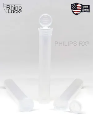 Philips RX 116mm Blunt Tube - Clear - CPSC Child Resistant - (500 Count)
