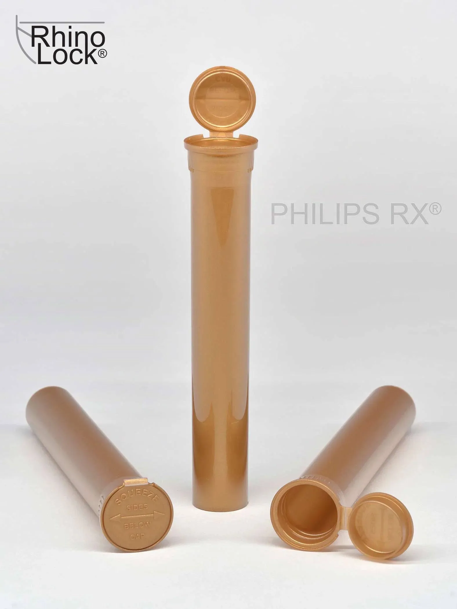Philips RX 116mm Blunt Tube - Gold - CPSC Child Resistant - (475 Count)
