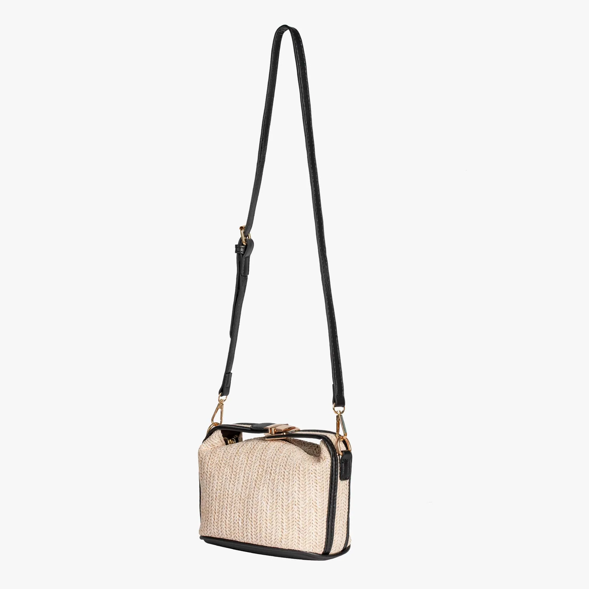 Poppy Mini Straw Crossbody
