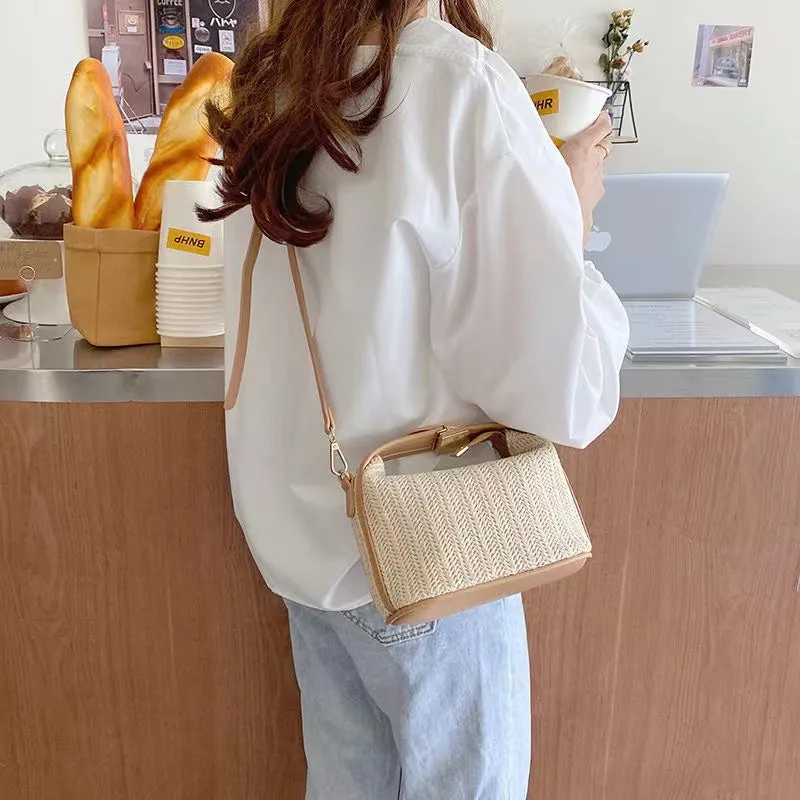 Poppy Mini Straw Crossbody