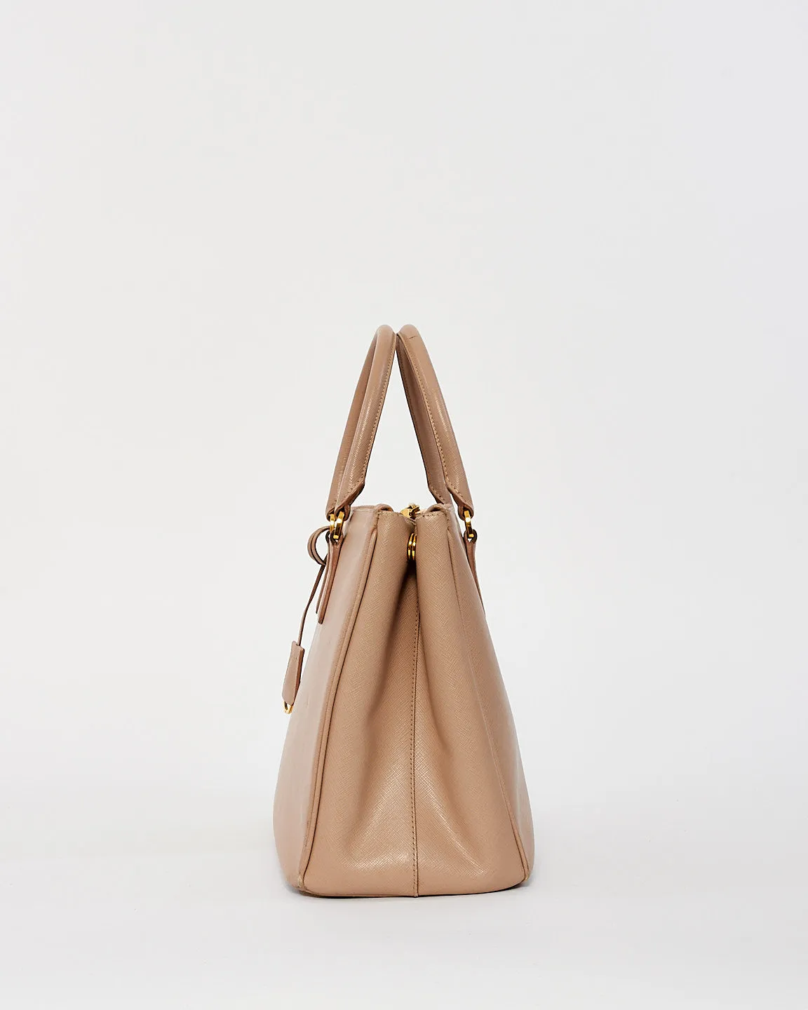 Prada Blush Saffiano Leather Large Galleria Double Zip Tote