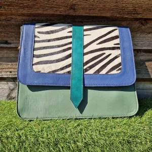 Recycled Leather Large Crossbody Handbag 207-105