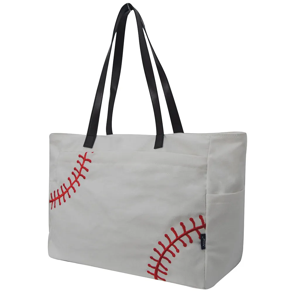 !SALE! White Baseball NGIL Large Tote bag