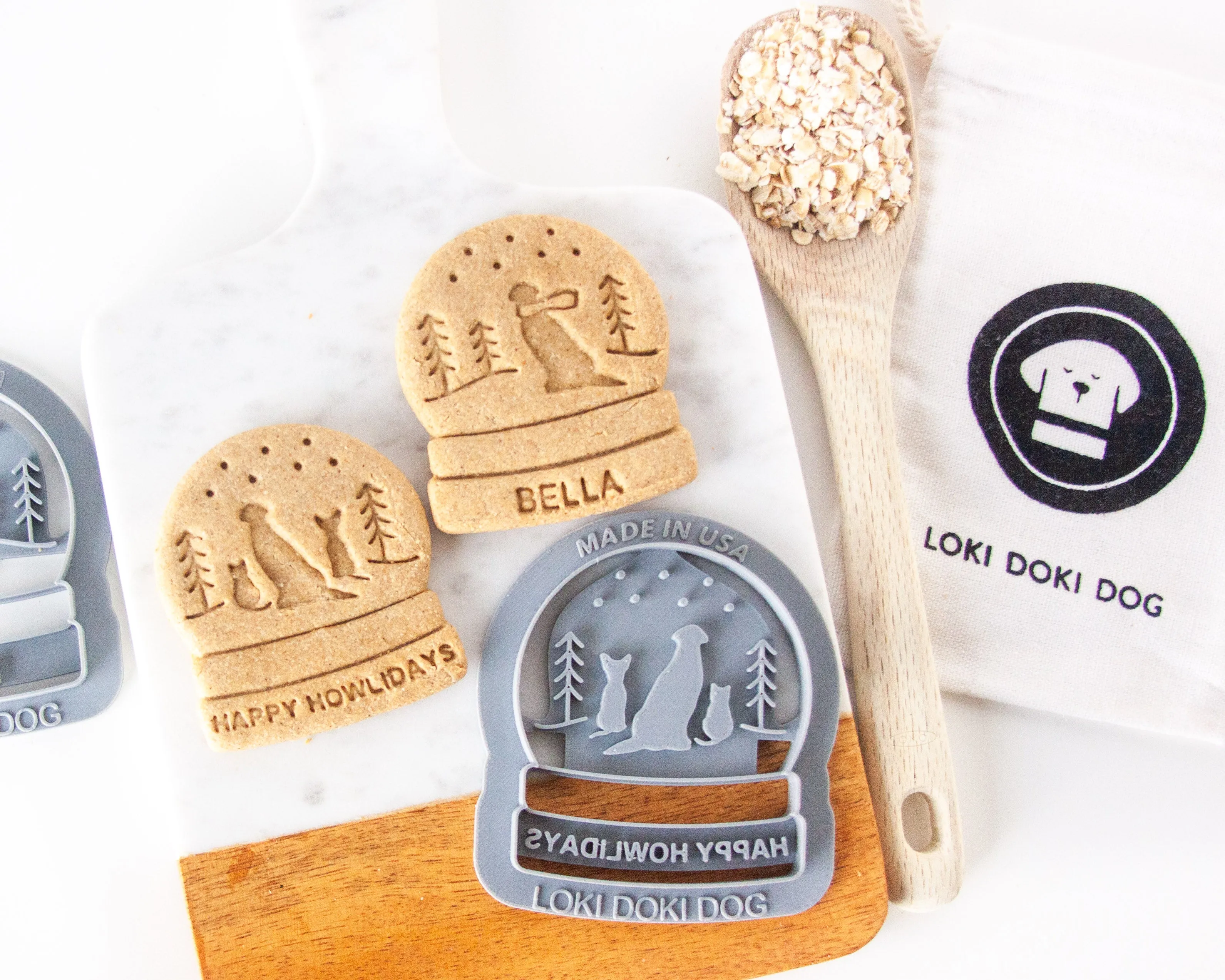 Snow Globe Shape Cookie Cutter (MULTI PET- Dog & Cat silhouettes to choose from)