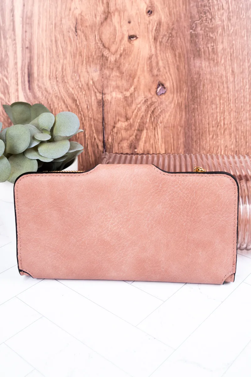 The Essentials Light Pink Faux Leather Wallet