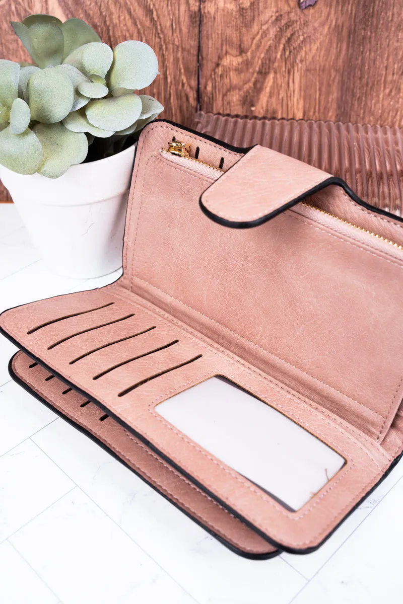The Essentials Light Pink Faux Leather Wallet