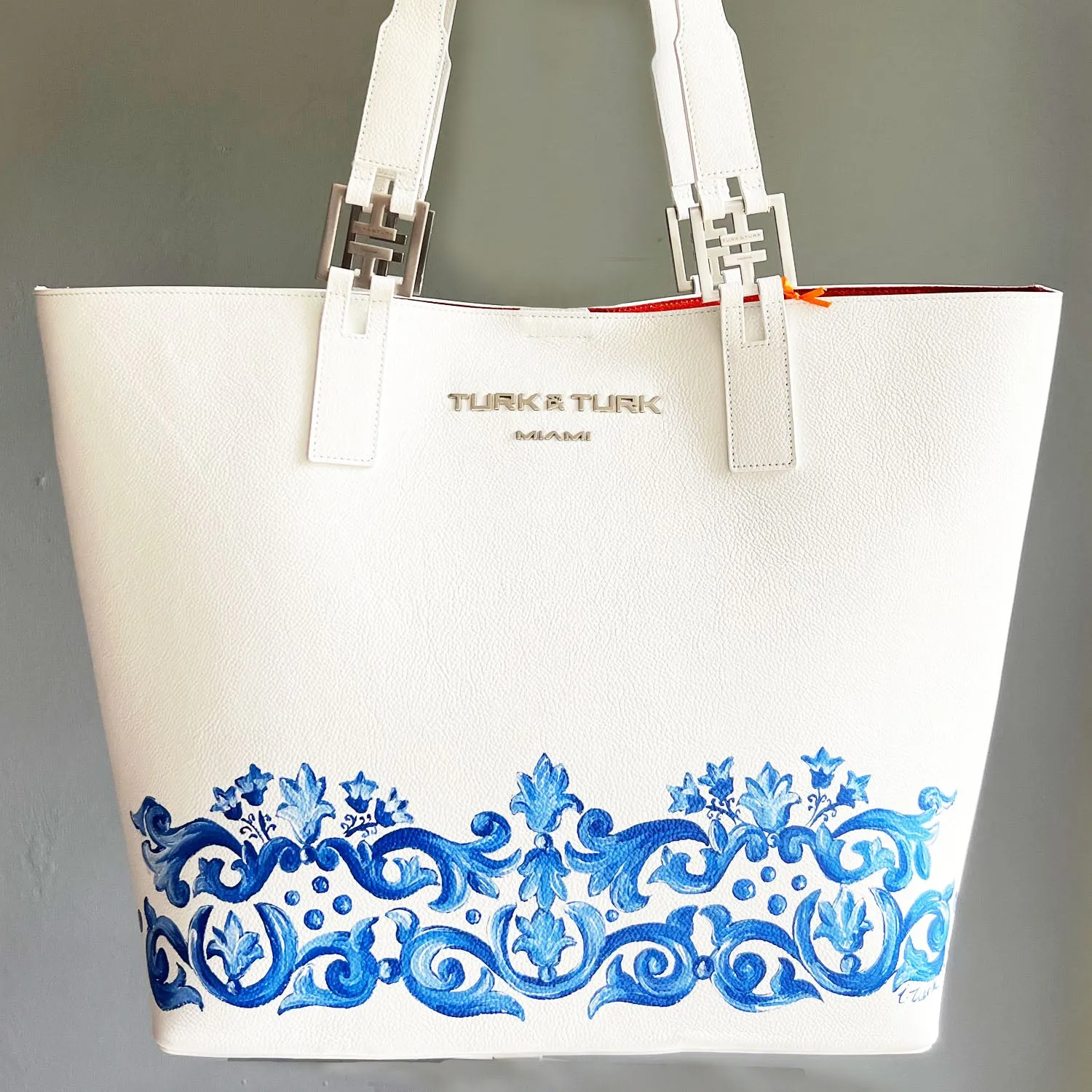 THE MIAMI BLUE BAROQUE TOTE