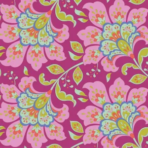 Tilda Bloomsville Fabric | Flowermarket | Plum