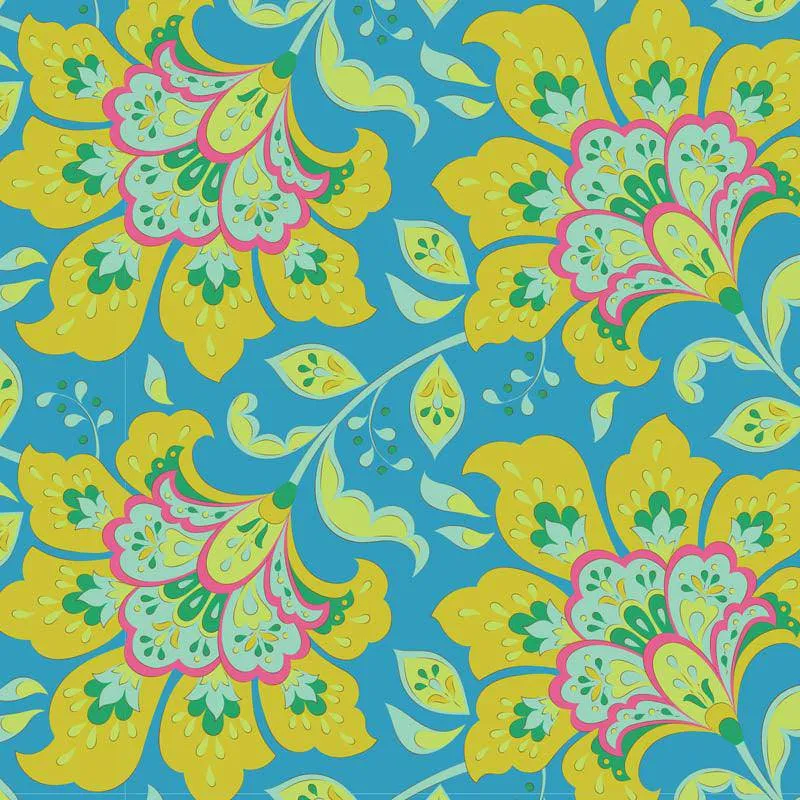 Tilda Bloomsville Fabric | Flowermarket | Sky