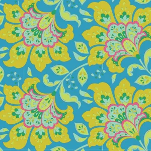 Tilda Bloomsville Fabric | Flowermarket | Sky