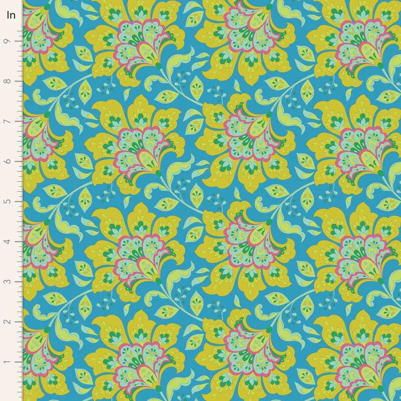Tilda Bloomsville Fabric | Flowermarket | Sky