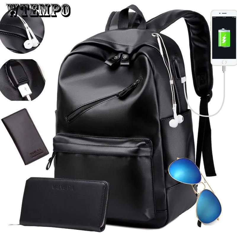 USB Charging Anti theft Waterproof Travel Men Backpacks Bags Casual Business Laptop Backpack