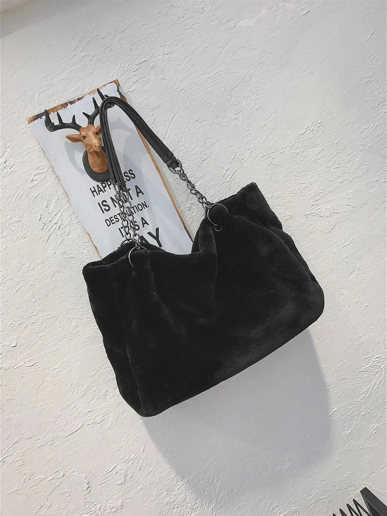 'Vega' Faux Fur Tote Bag