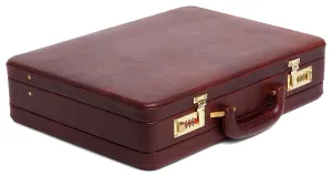 WildHorn® 100% Genuine Leather Premium Briefcase Attache Bag|Office|Meeting (Dimension : 17 x 12.5 x 4 Inch)