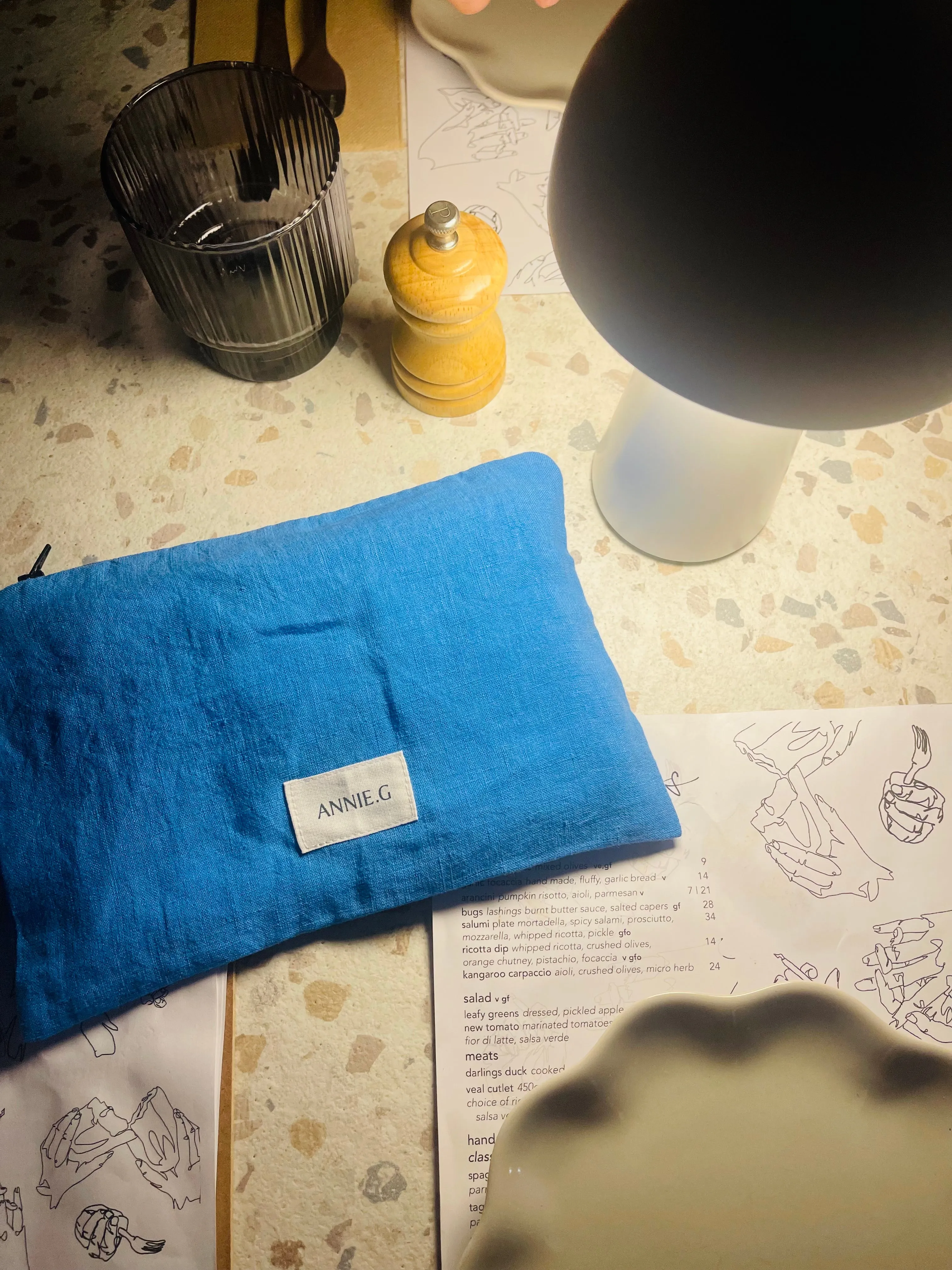 Zipper Pouch - Cornflower Blue